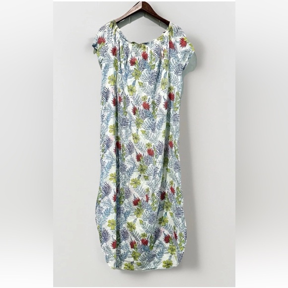 Roberta Roller Rabbit 100% Cotton Tropical Floral Nightgown/Coverup Women’s Xs - Picture 1 of 10